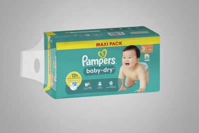 Pampers Baby-Dry Maxi – Taille 3 (124 couches ou 52 couches )